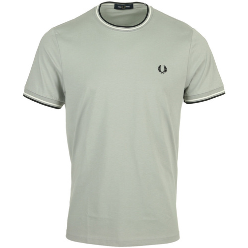 textil Hombre Camisetas manga corta Fred Perry Twin Tipped Gris