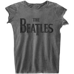 textil Mujer Camisetas manga larga The Beatles RO610 Gris