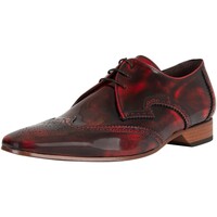 Zapatos Hombre Derbie Jeffery-West Zapatos De Cuero Pulido Rojo