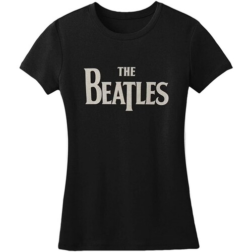 textil Mujer Camisetas manga larga The Beatles RO423 Negro