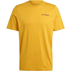 textil Hombre Camisas manga corta adidas Originals TX MTN 2.0 TEE Amarillo
