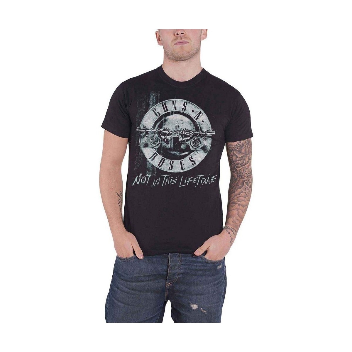 textil Camisetas manga larga Guns N Roses Not in this Lifetime Tour Xerox Negro