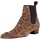 Zapatos Hombre Botas urbanas Jeffery-West Botines Chelsea Con Estampado De Leopardo Marrón