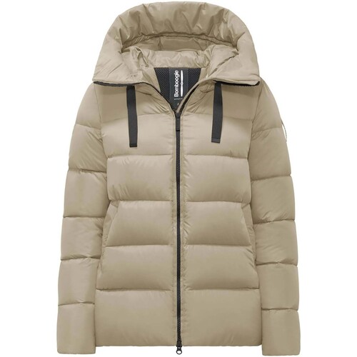 textil Mujer Plumas Bomboogie Rome Real Down Jacket Beige
