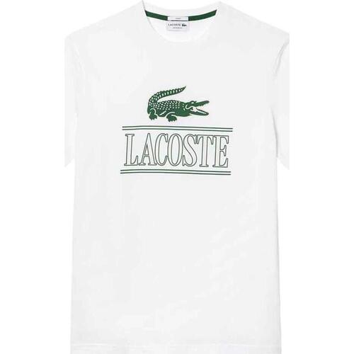 textil Hombre Camisetas manga corta Lacoste TEE-SHIRT TH1218-00 Blanco