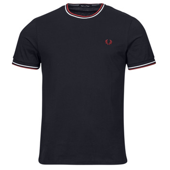 textil Hombre Camisetas manga corta Fred Perry TWIN TIPPED T-SHIRT Marino