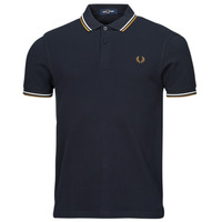 textil Hombre Polos manga corta Fred Perry TWIN TIPPED FRED PERRY SHIRT Marino / Beige / Blanco