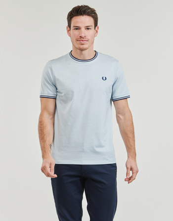 Fred Perry TWIN TIPPED T-SHIRT Azul / Marino