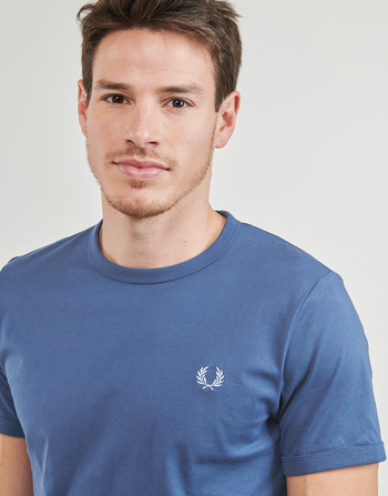 Fred Perry RINGER T-SHIRT Azul