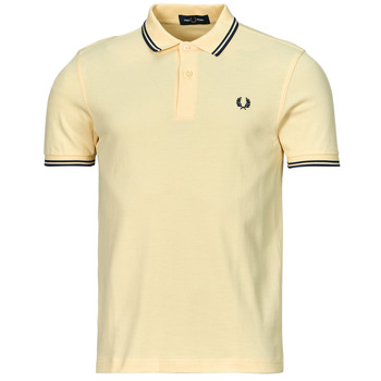 textil Hombre Polos manga corta Fred Perry TWIN TIPPED FRED PERRY SHIRT Amarillo / Marino