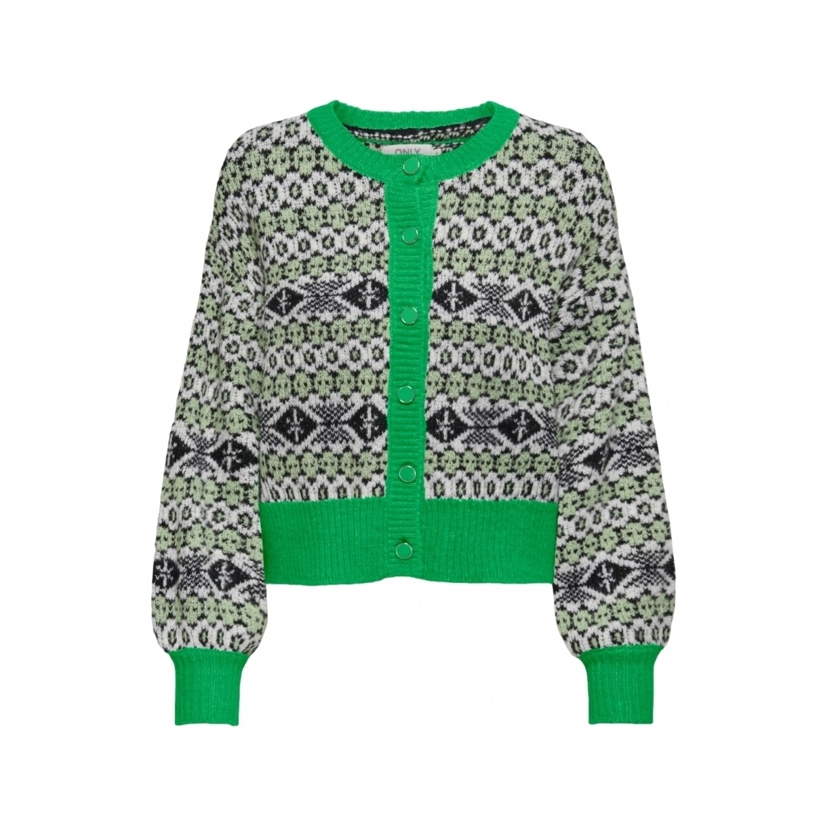 textil Mujer Jerséis Only Dea Cardigan L/S - Island Green /Smoke Green Verde