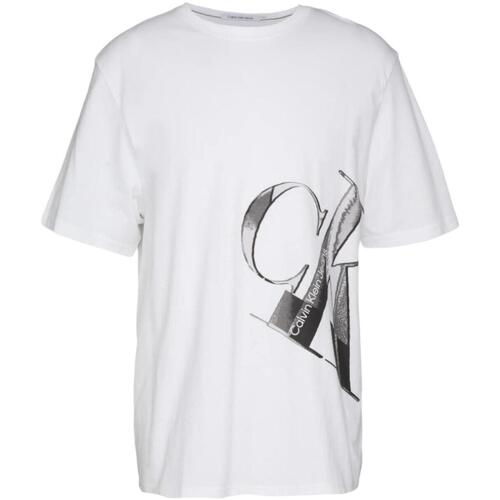 textil Hombre Camisetas manga corta Calvin Klein Jeans J30J324022 YAF Blanco