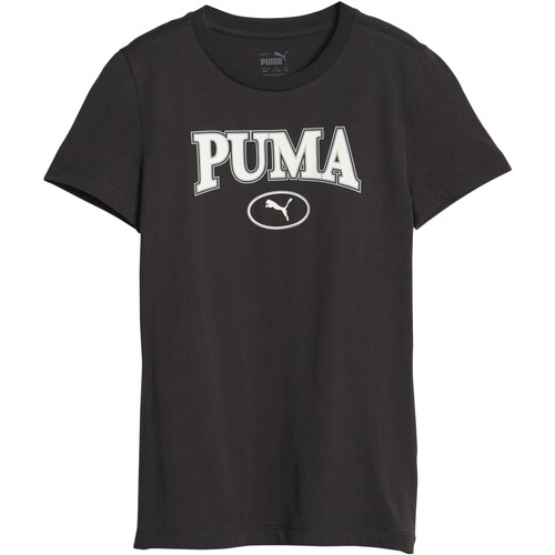 textil Niña Camisetas manga corta Puma 219619 Negro