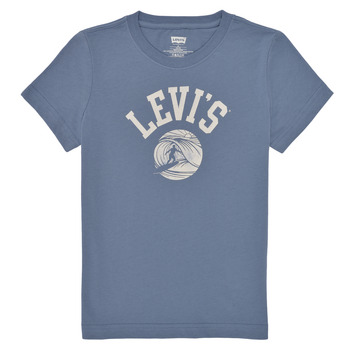 textil Niño Camisetas manga corta Levi's SURFS UP TEE Azul