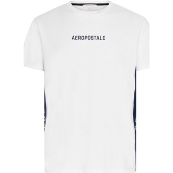 textil Hombre Camisetas manga corta Aeropostale CR880-Blanco Blanco