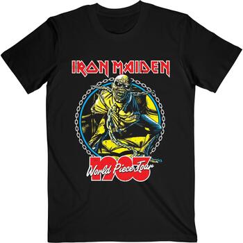 textil Camisetas manga larga Iron Maiden World Piece Tour '83 V.2. Negro