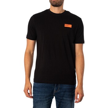 Emporio Armani EA7 Camiseta De Jersey Con Gráfico En La Espalda Negro