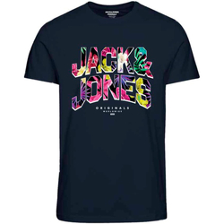 textil Niño Camisetas manga corta Jack & Jones 12240210 JORBOOSTER TEE SS CREW NECK DROP 6 JNR NAVY BLAZER Azul