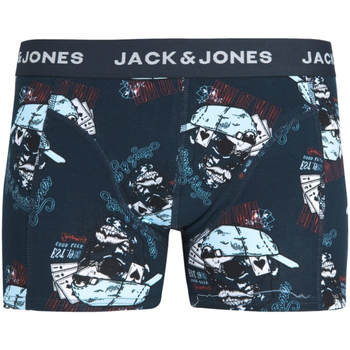 Ropa interior Hombre Boxer Jack & Jones 12228453 JACTRIP SKULLS TRUNK SN NAVY BLAZER Azul