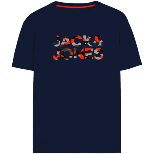 textil Niño Camisetas manga corta Jack & Jones 12237106 JJMILES TEE SS CREW NECK JNR NAVY BLAZER Azul