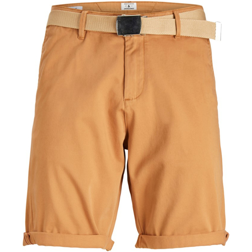 textil Hombre Shorts / Bermudas Jack & Jones 12173470 JPSTBOWIE JJCHINO SHORTS SA W. BELT ALMOND Marrón