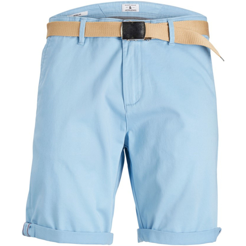 textil Hombre Shorts / Bermudas Jack & Jones 12173470 JPSTBOWIE JJCHINO SHORTS SA W. BELT DUSK BLUE Azul