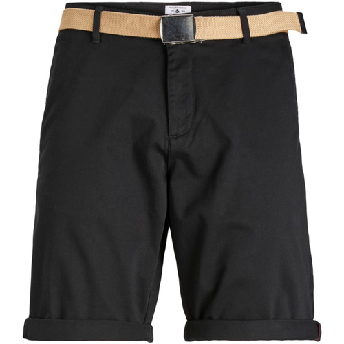 textil Hombre Shorts / Bermudas Jack & Jones 12173470 JPSTBOWIE JJCHINO SHORTS SA W. BELT BLACK Negro
