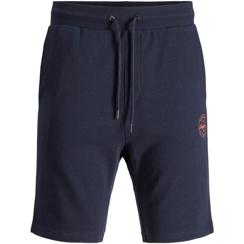 textil Hombre Shorts / Bermudas Jack & Jones 12228647 JPSTSHARK SWEAT SHORTS AT SN NAVY BLAZER Azul