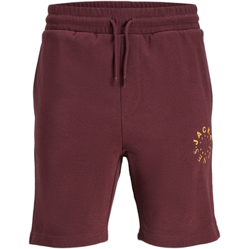 textil Hombre Shorts / Bermudas Jack & Jones 12243359 JPSTWARRIOR SWEAT SHORTS IM PLS PORT ROYALE Rojo