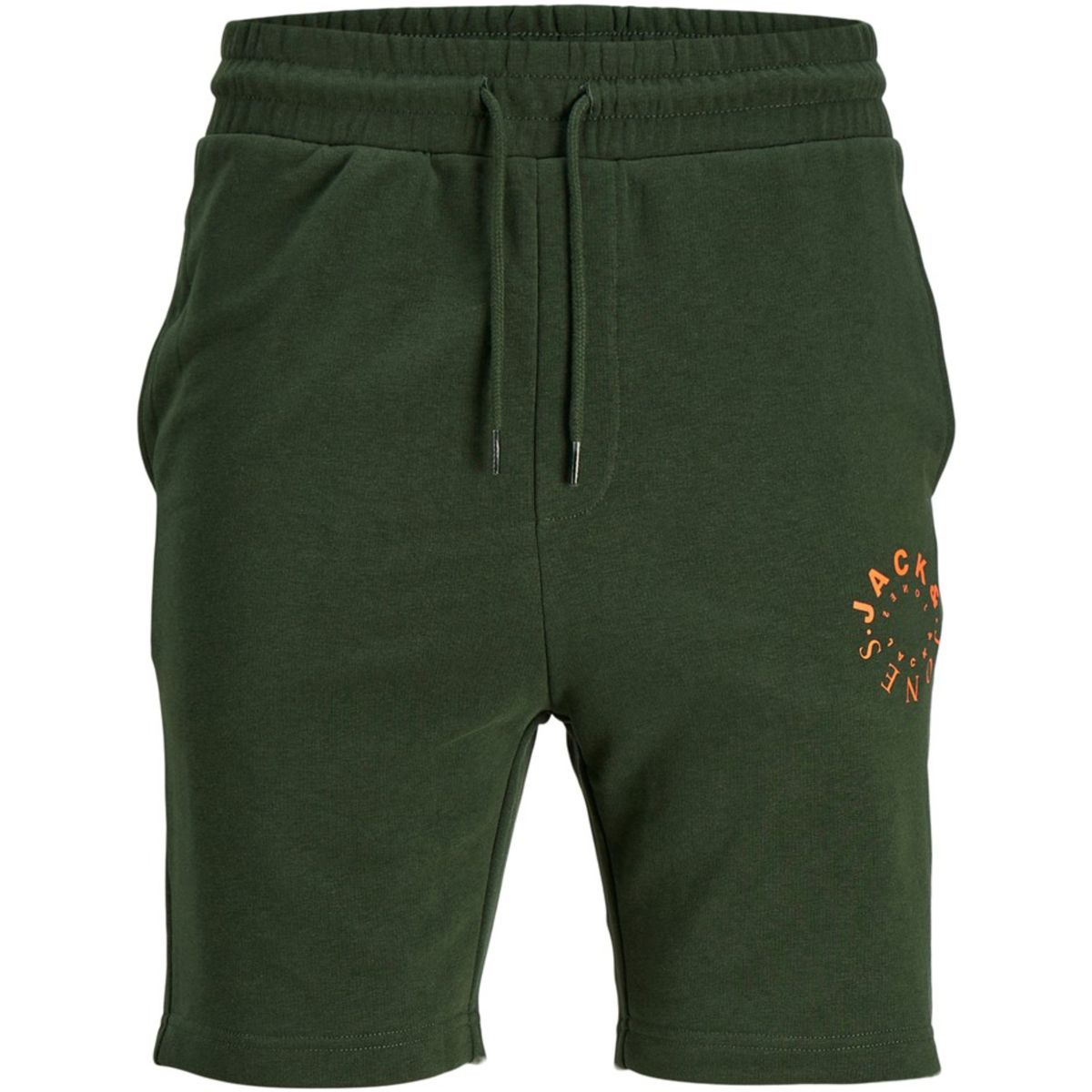 textil Hombre Shorts / Bermudas Jack & Jones 12243359 JPSTWARRIOR SWEAT SHORTS IM PLS MOUNTAIN VIEW Verde