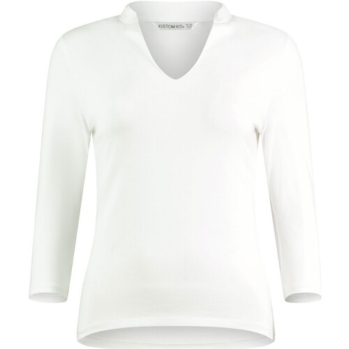 textil Mujer Camisas Kustom Kit KK785 Blanco