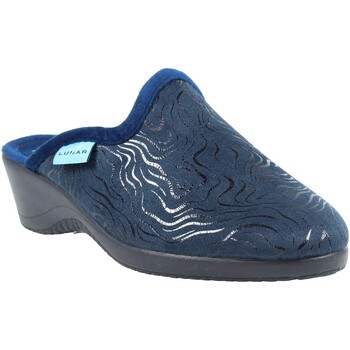 Zapatos Mujer Pantuflas Lunar  Azul