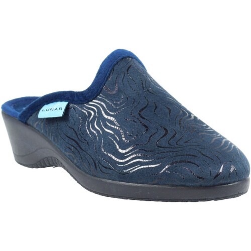 Zapatos Mujer Pantuflas Lunar Darlene Azul