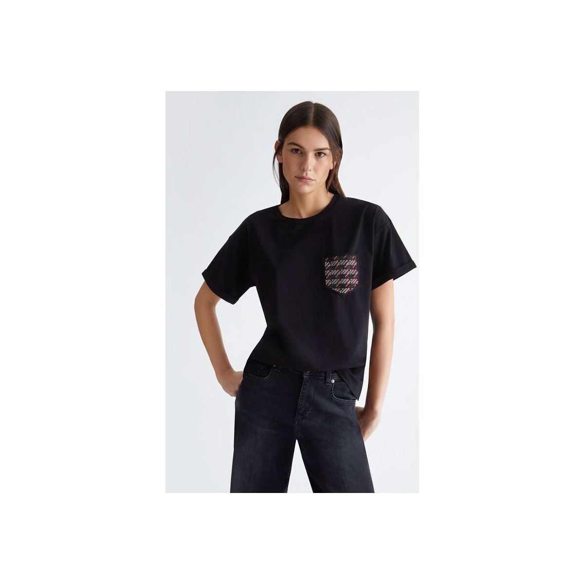 textil Mujer Tops y Camisetas Liu Jo MF3383 J5003-Q9859 Negro