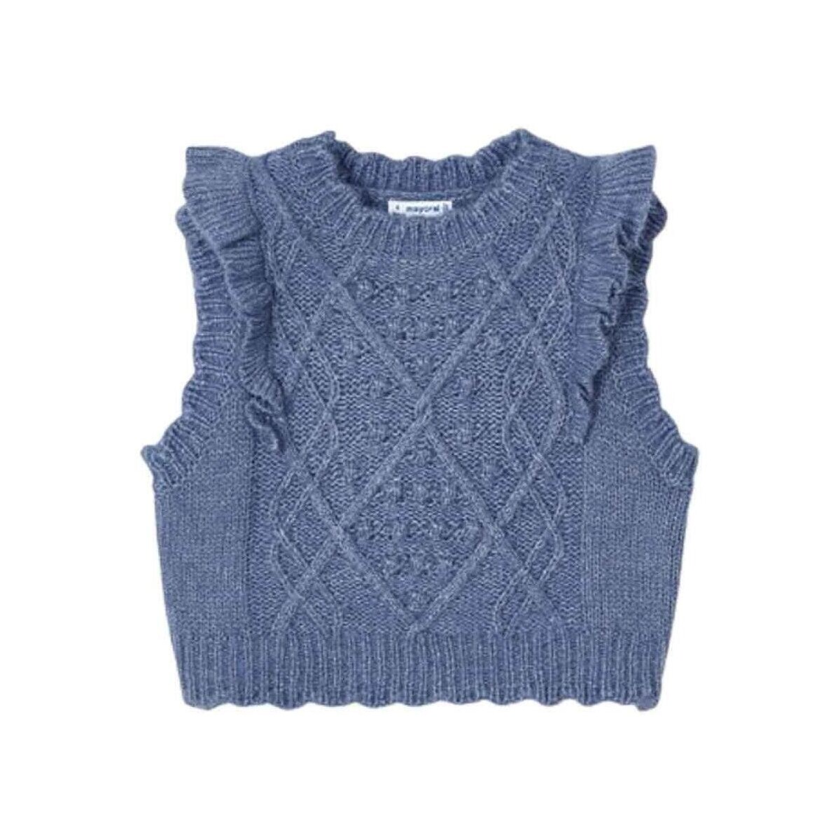 textil Niña Jerséis Mayoral Chaleco tricot Azul