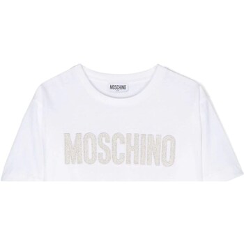 textil Niña Camisetas manga corta Moschino HDM060LAA10 Blanco