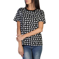 textil Mujer Tops y Camisetas Moschino A0707 9420 A1555 Black Negro