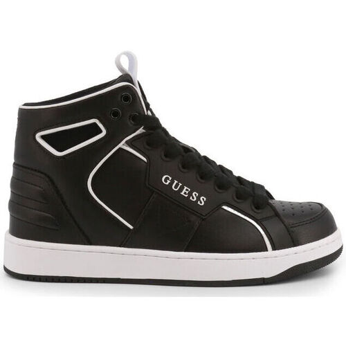 Zapatos Mujer Deportivas Moda Guess basqet fl7bsq lea12 black Negro