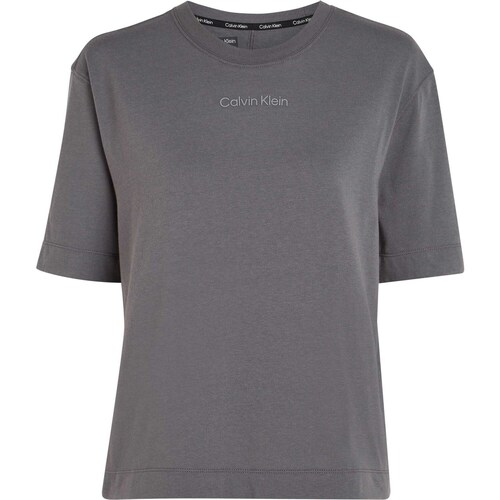 textil Mujer Tops y Camisetas Calvin Klein Jeans Pw - Ss T-Shirt (Rel Gris
