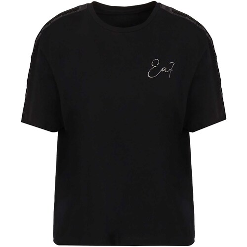 textil Mujer Tops y Camisetas Emporio Armani EA7 T-Shirt Negro