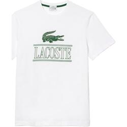 textil Hombre Camisetas manga corta Lacoste TH1218 001 Blanco