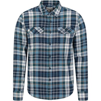 textil Hombre Camisas manga larga Mountain Warehouse Trace Azul