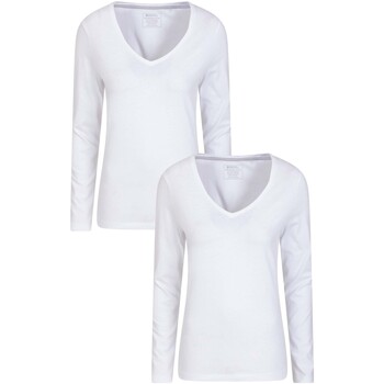 textil Mujer Camisetas manga larga Mountain Warehouse Eden Blanco