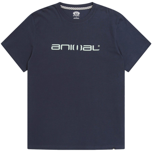 textil Hombre Camisetas manga larga Animal Leon Azul