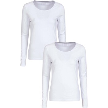 textil Mujer Camisetas manga larga Mountain Warehouse MW673 Blanco