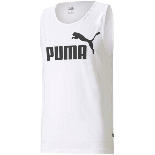 textil Hombre Camisetas sin mangas Puma  Blanco