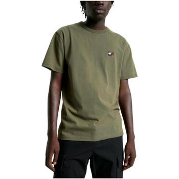 textil Hombre Camisetas manga corta Tommy Hilfiger DM0DM17870MR1 Verde