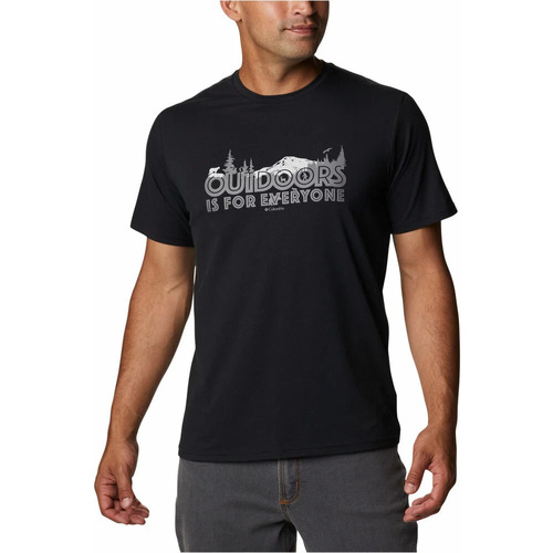 textil Hombre Camisetas manga corta Columbia Men's Sun Trek Short Sleeve Graphic Tee Negro