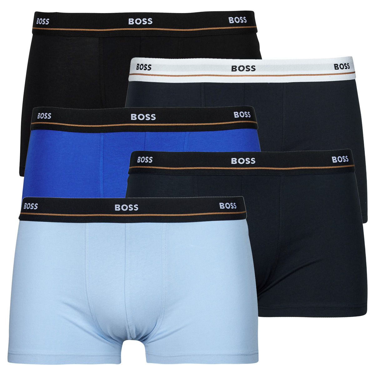 Ropa interior Hombre Boxer BOSS Trunk 5P Essential Azul / Marino / Negro