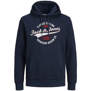 textil Hombre Jerséis Jack & Jones Jwh Logo Sweat Hood Azul